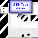 USB-Tape von Amixa im weissen Design