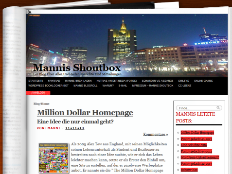 Blog Mannis-Shoutbox.de