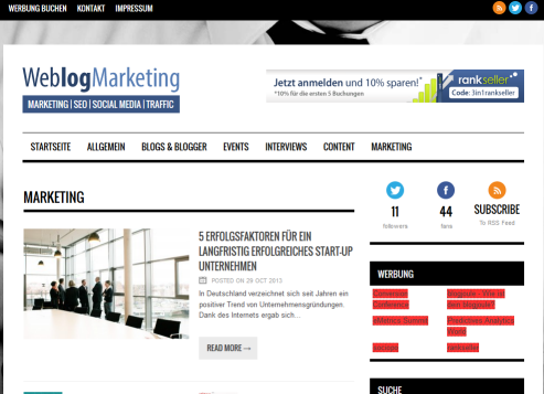 Blog Weblogmarketing.de