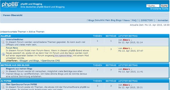 phpbb3-board-frontend