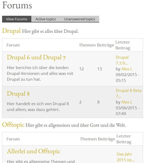 drupal7-forum-frontend-startseite