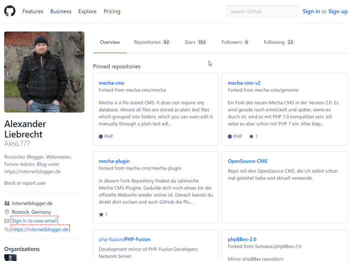 github-alexander-liebrecht-repositories