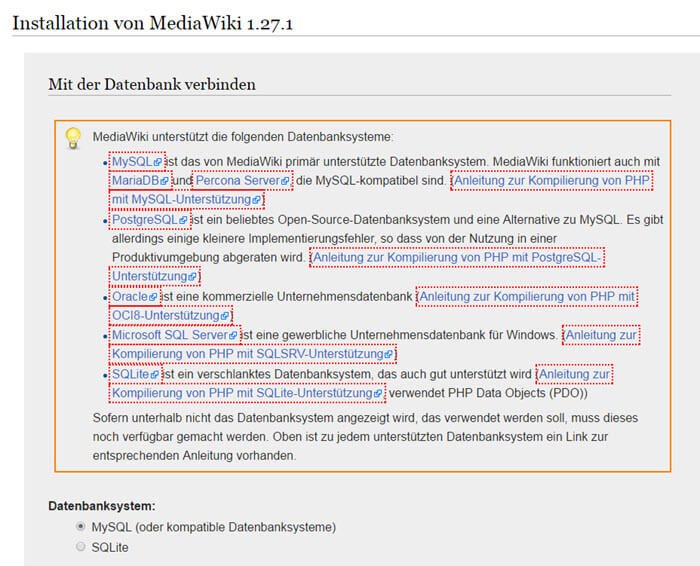 mediawiki-install_centos-7-installationsschritt3-datenbankdaten-eingeben-mysql-mariadb