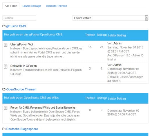 Wichtiges Update: glFusion CMS 1.5.1 erschienen