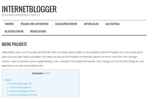 internetblogger-de-seite-eigene-projekte-inhaltsverzeichnis