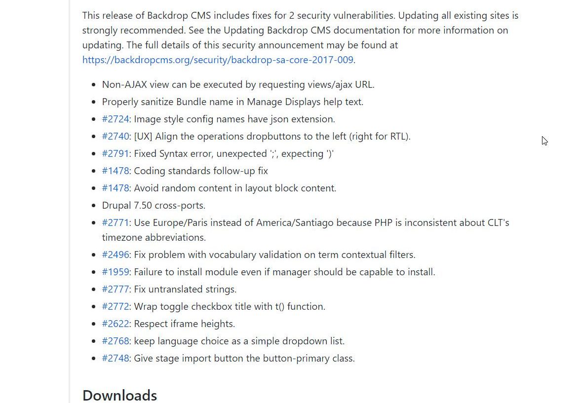 Backdrop 1.7.2 CMS Update draussen - Fehlerbehebungen und Sicherheit