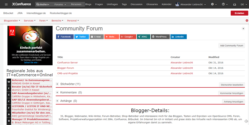 confluence-server-community-forums-foren-übersicht-frontend