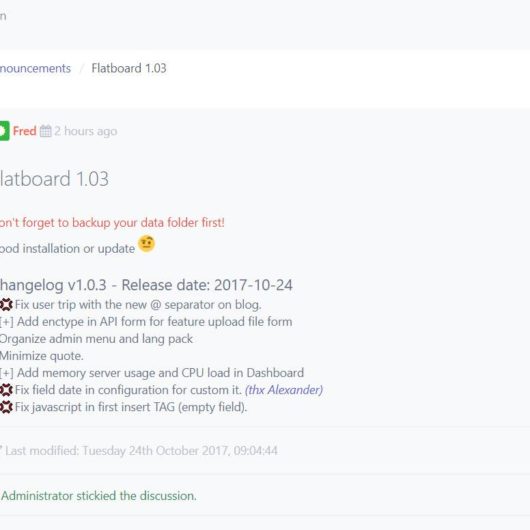 Neue Updates: Flatboard, Glfusion CMS, Backdrop CMS - wie mache ich das