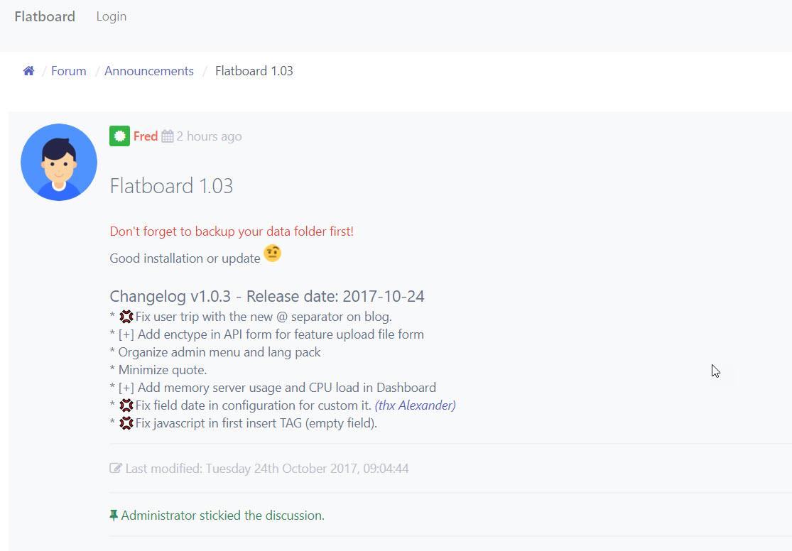 Neue Updates: Flatboard, Glfusion CMS, Backdrop CMS - wie mache ich das