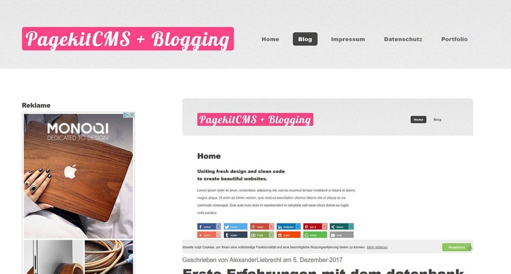 pagekit-opensource-cms-blog-frontend