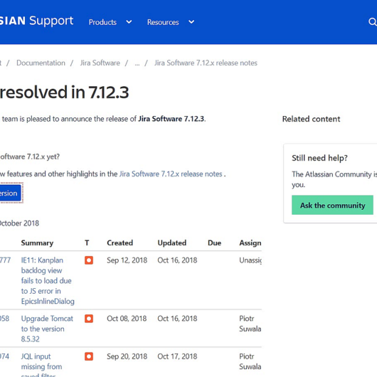 Neue Updates: JIRA, JIRA Service Desk, JIRA Core und Bitbucket Server