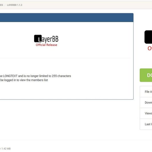 LayerBB Forum v1.1.2 inkl. Sicherheitsupdate draussen