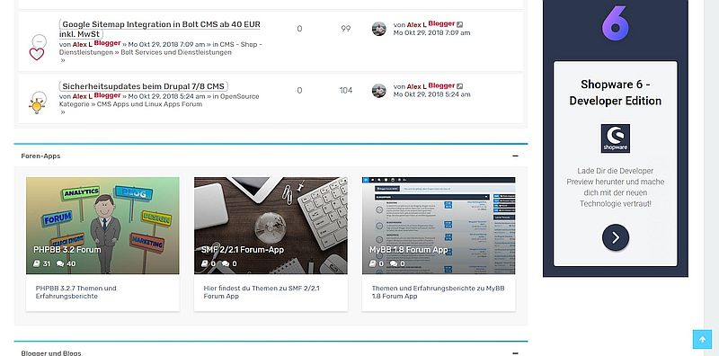 PHPBB.cms-blogger.eu - PHPBB 3.2 - Blogger - CMS-Dienstleistungen
