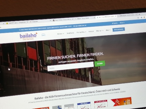 Die Firmensuchmaschine Bailaho Um Seine Firma Im Web Zu Prasentieren